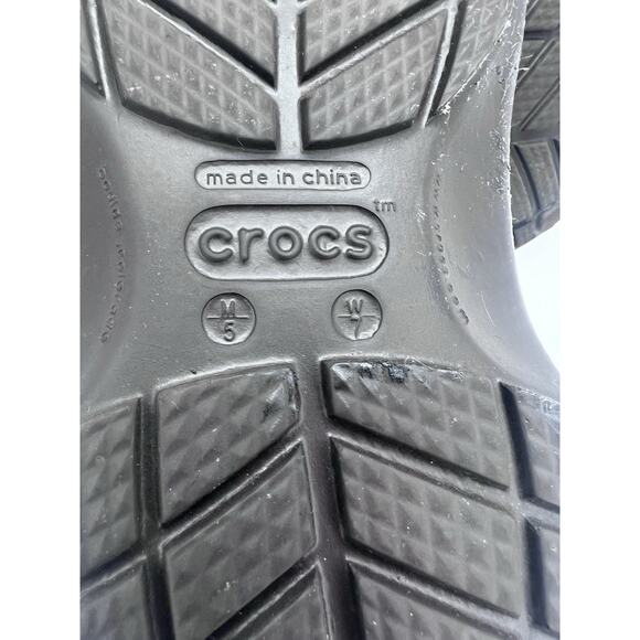 Crocs Unisex Classic Blitzen Animal Print Lined Clog Size M-5 W-7 Winter - Picture 9 of 9